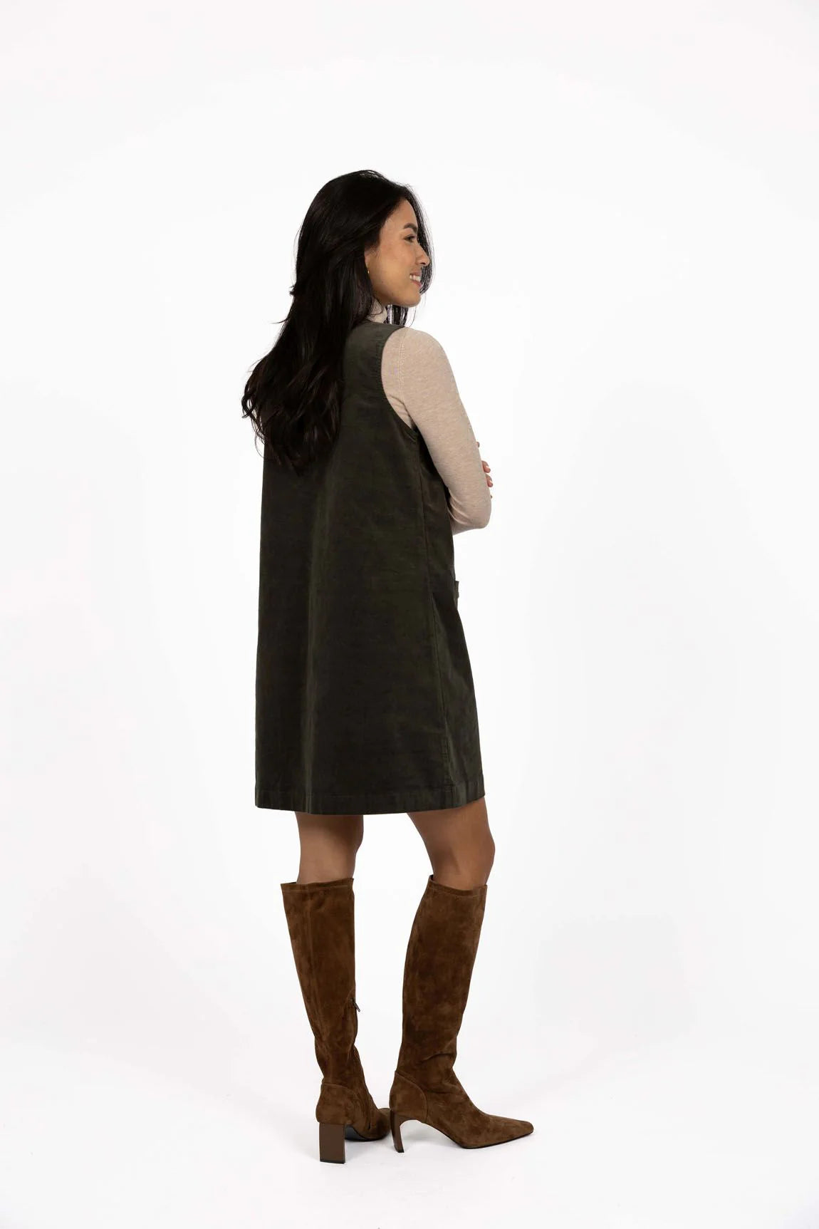 DRESS NOVA CORD - KHAKI