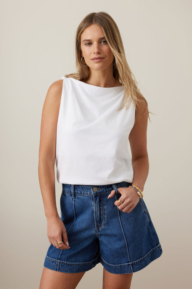 TANK TAHLIA TWIST STRAP - WHITE