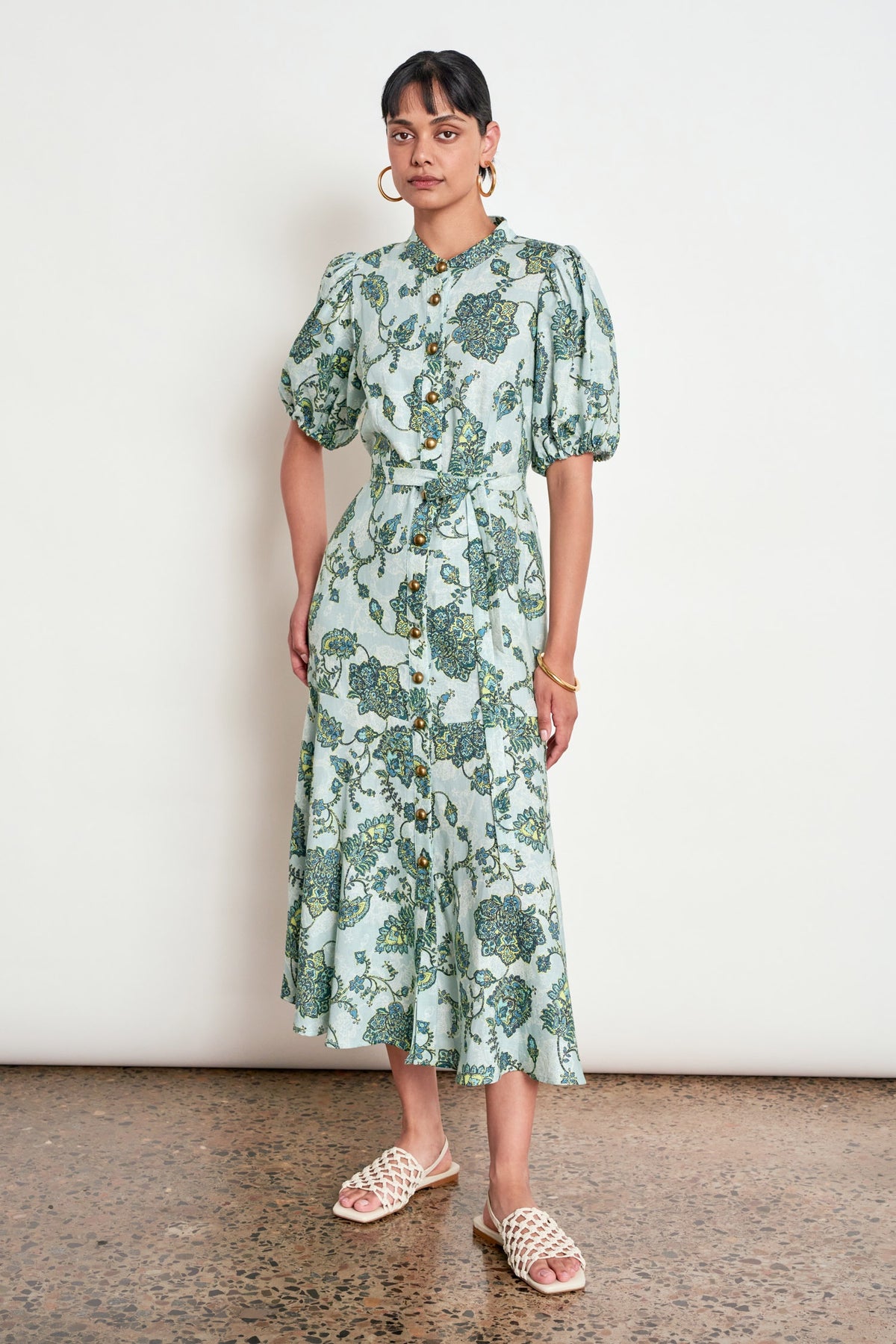 DRESS CASCADE - FERN PAISLEY