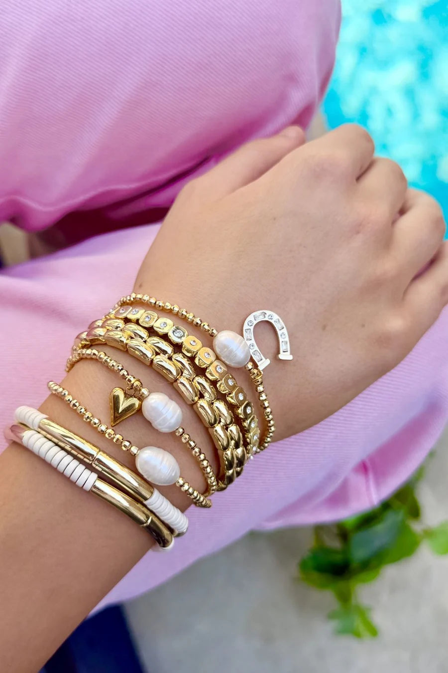 BRACELET ADELLA - PEARL & HEART