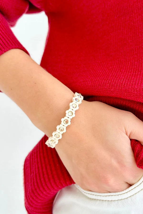 BRACELET - FLOWER POWER - CREAM