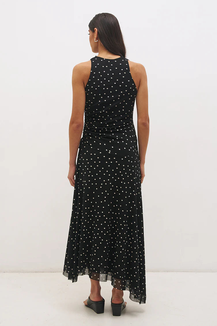 DRESS VESPER POLKA DOT - BLACK BASE