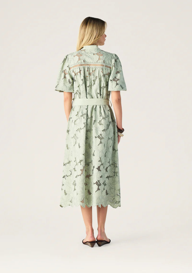 DRESS WHISPER EMBROIDERY SHIRT DRESS