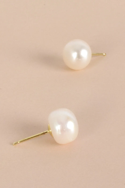 STUD FRESHWATER PEARL 10MM
