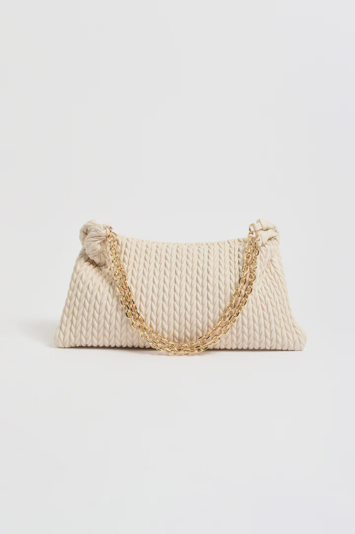 BAG ARROW WEAVE SHOULDER STONE