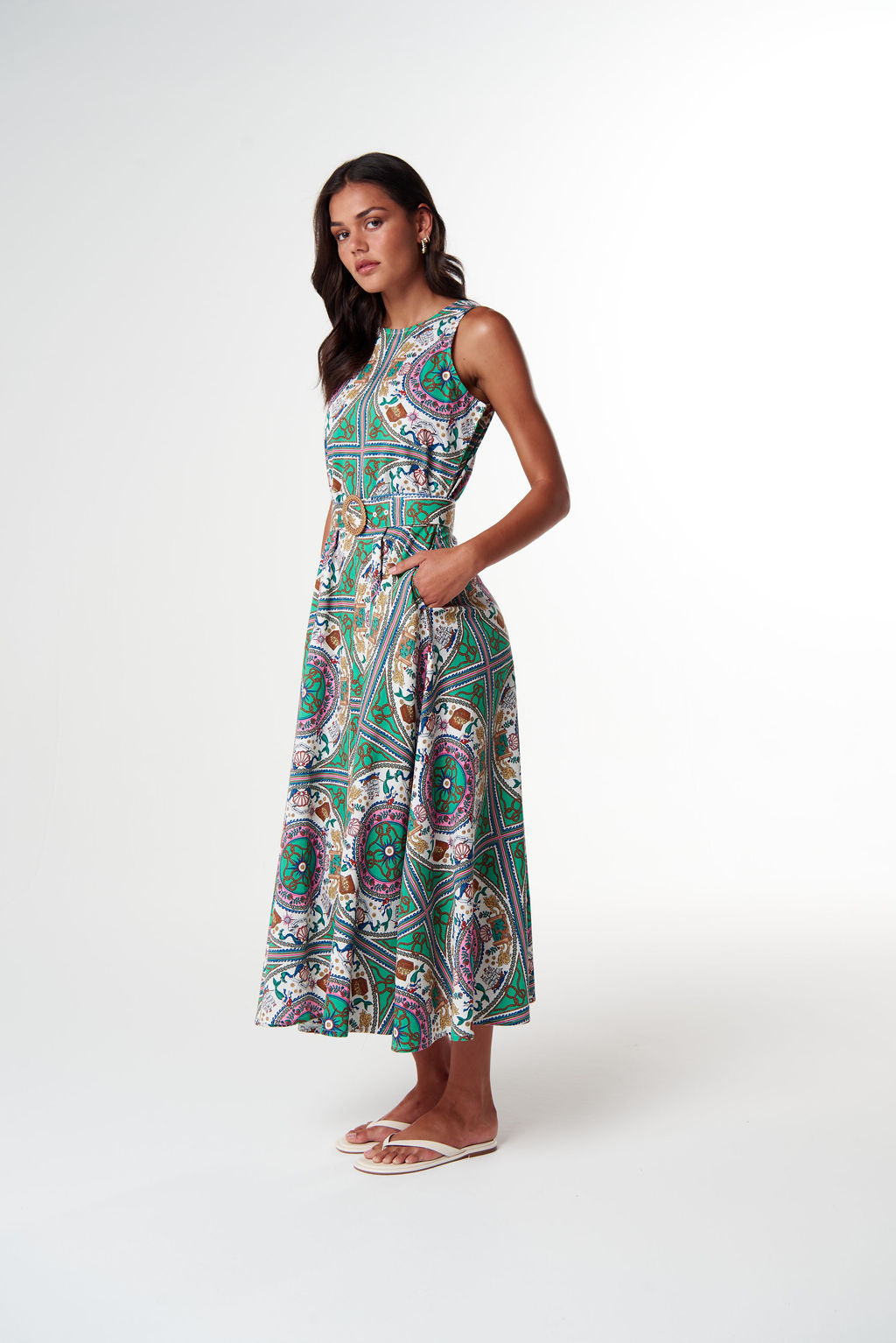 DRESS WILDHEART MAXI - SMOOTH SAILING PRINT