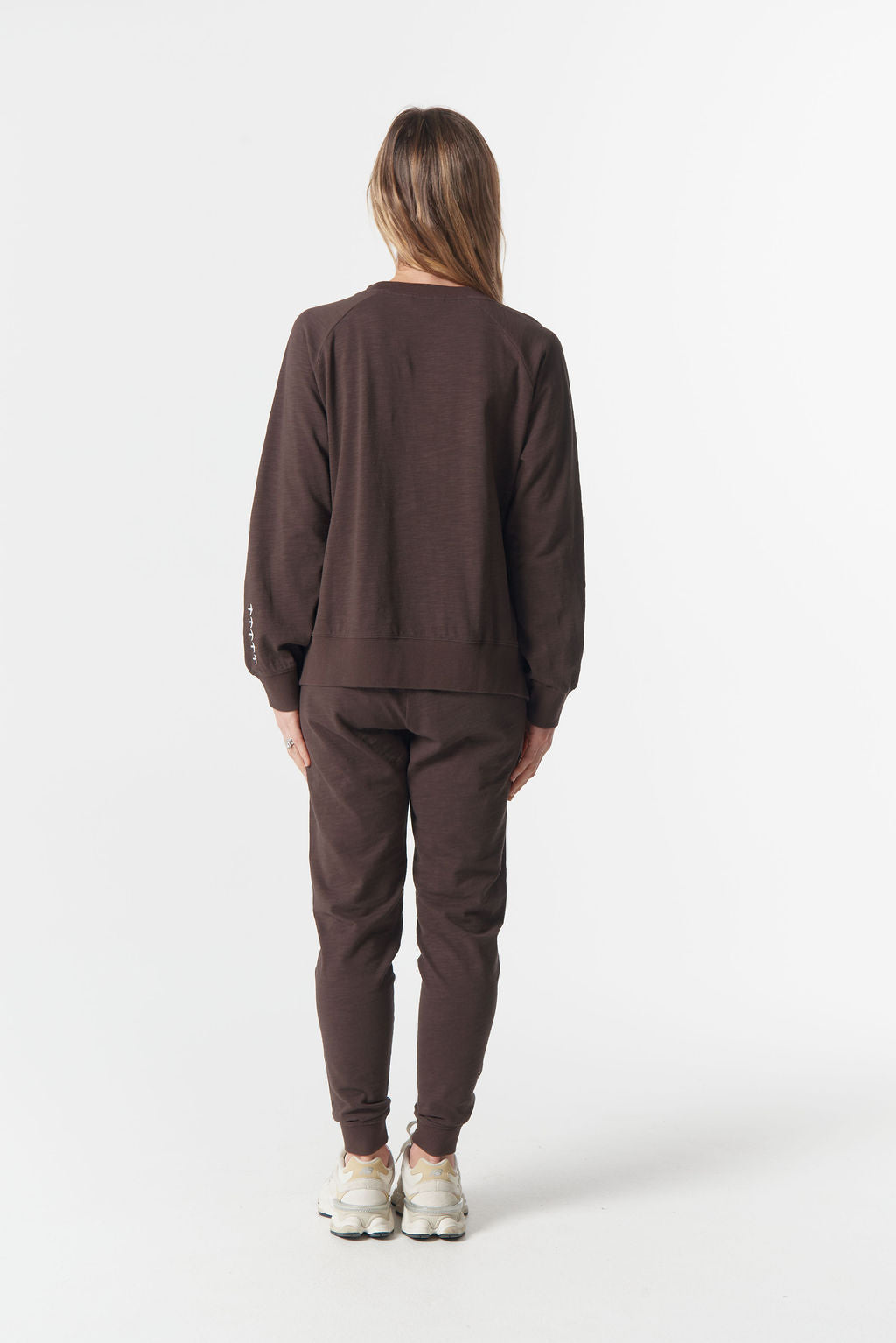 JUMPER MY FAVE CROSS SWEATER - CHOCOLATE TORTE