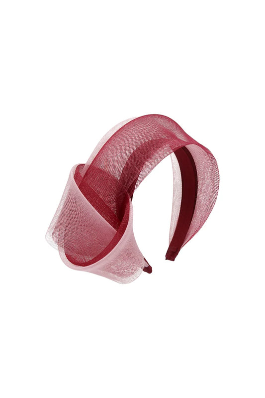 FASCINATOR BRITNEY - BURGUNDY PINK