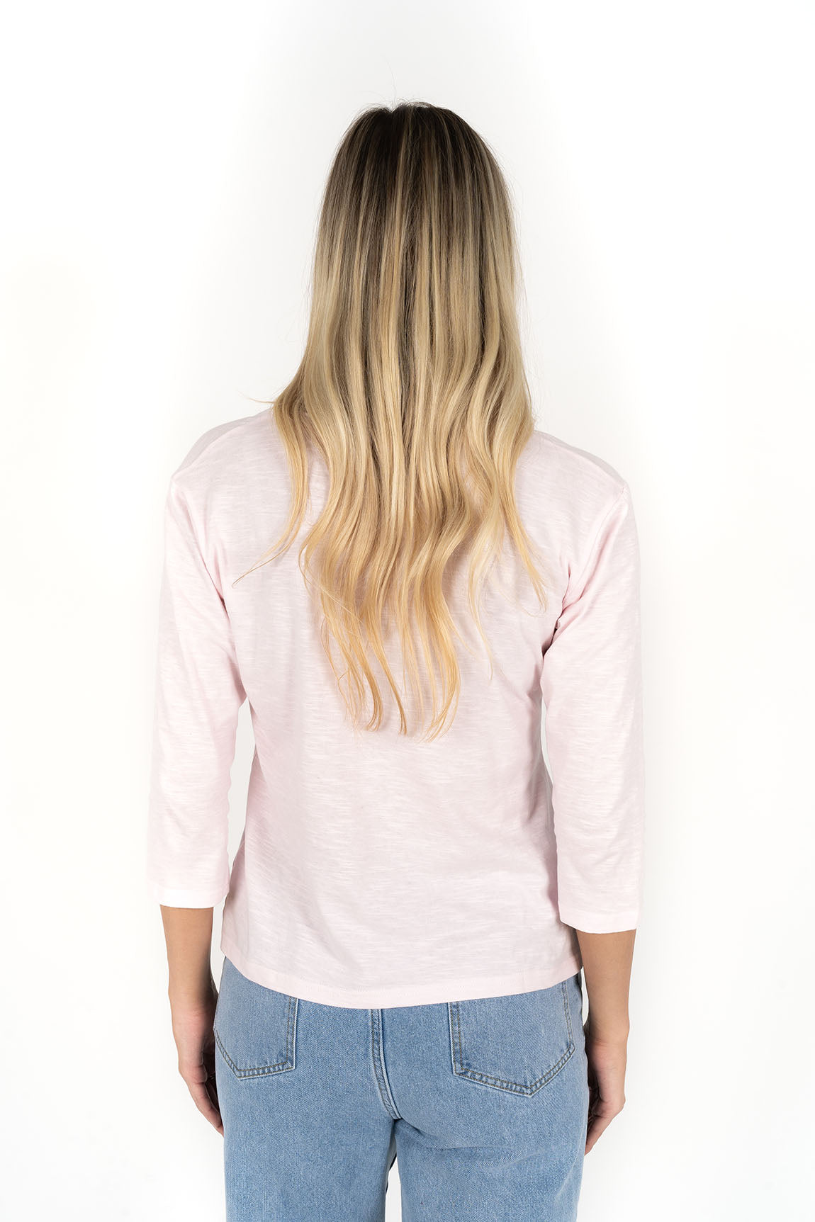 TOP STELLA V NECK - SOFT PINK