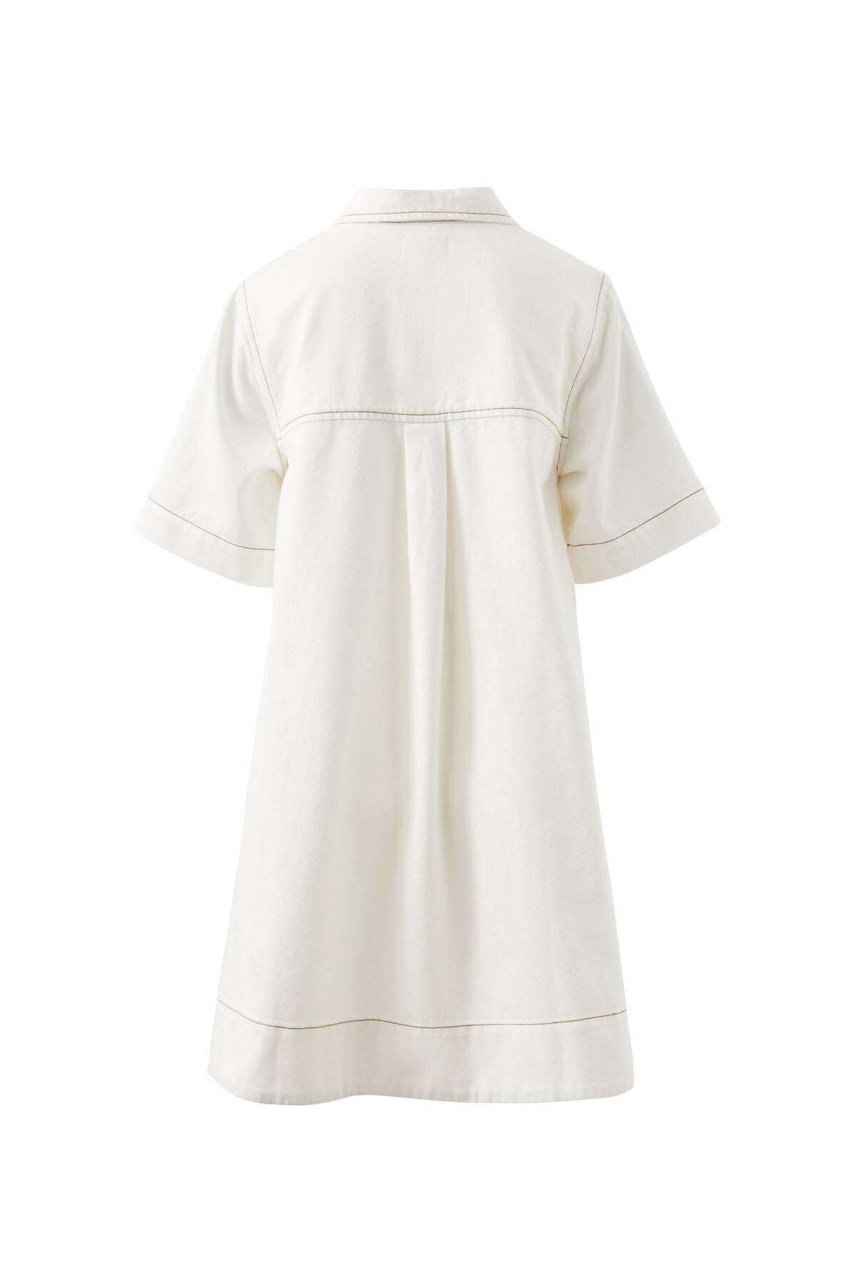 DRESS MILLY SHORT SLEEVE - ECRU