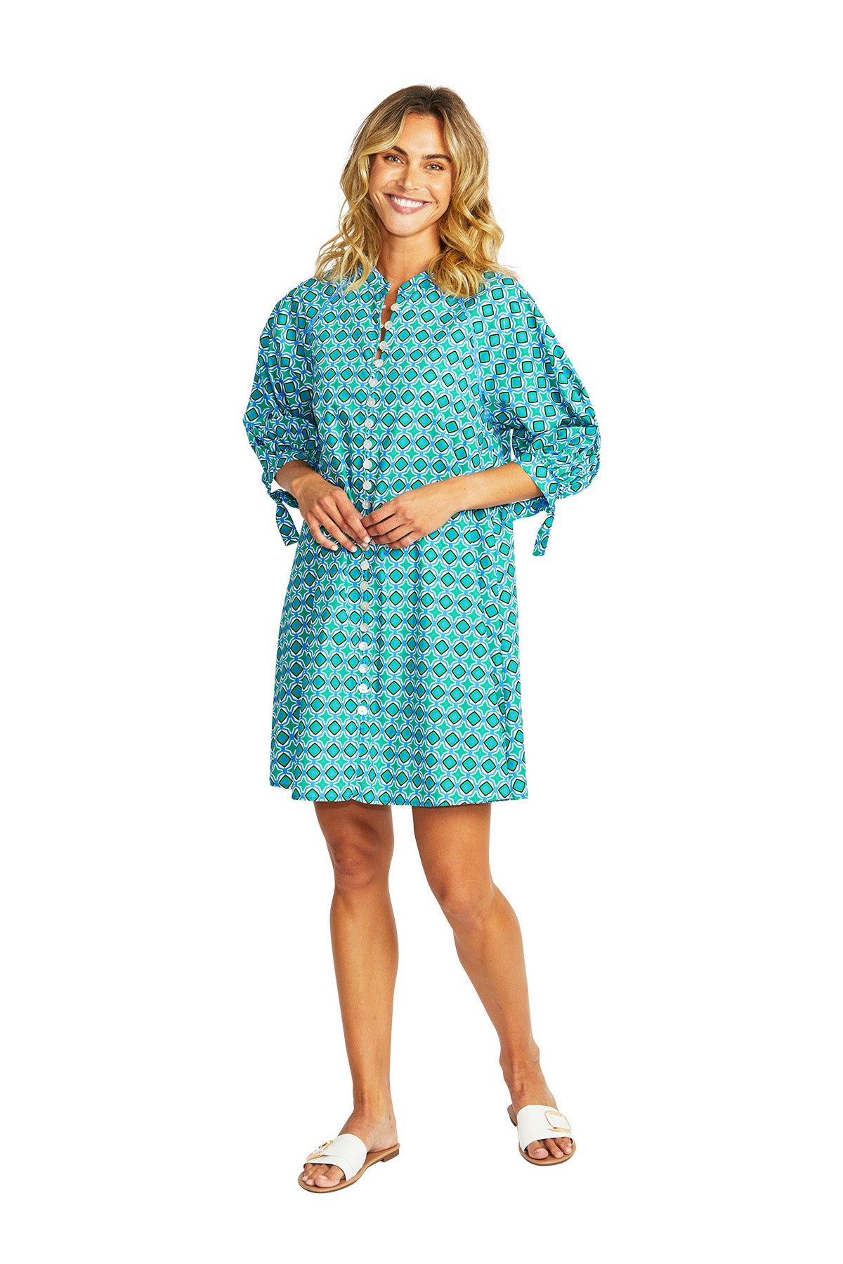 DRESS SORRENTO POPLIN