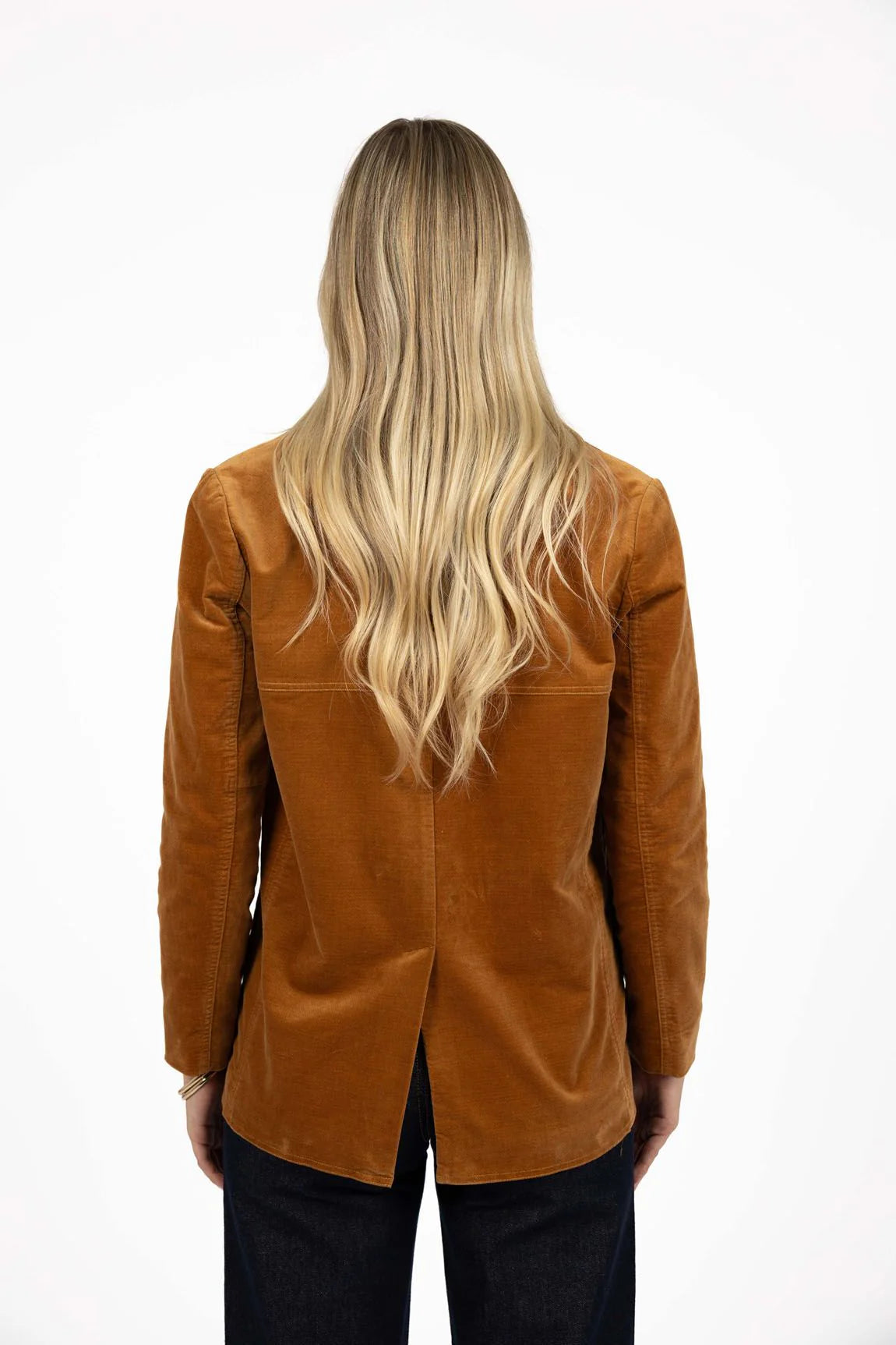 COAT VA VA VELOUR - CAMEL
