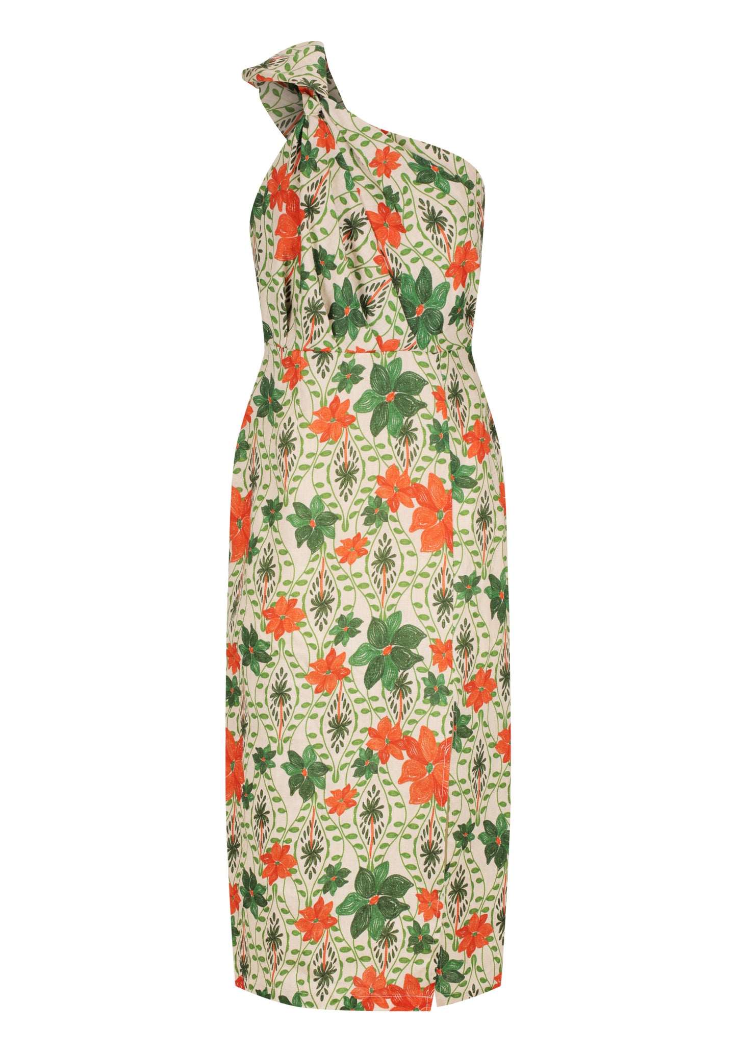 DRESS SOLARIA LINEN - PRINT