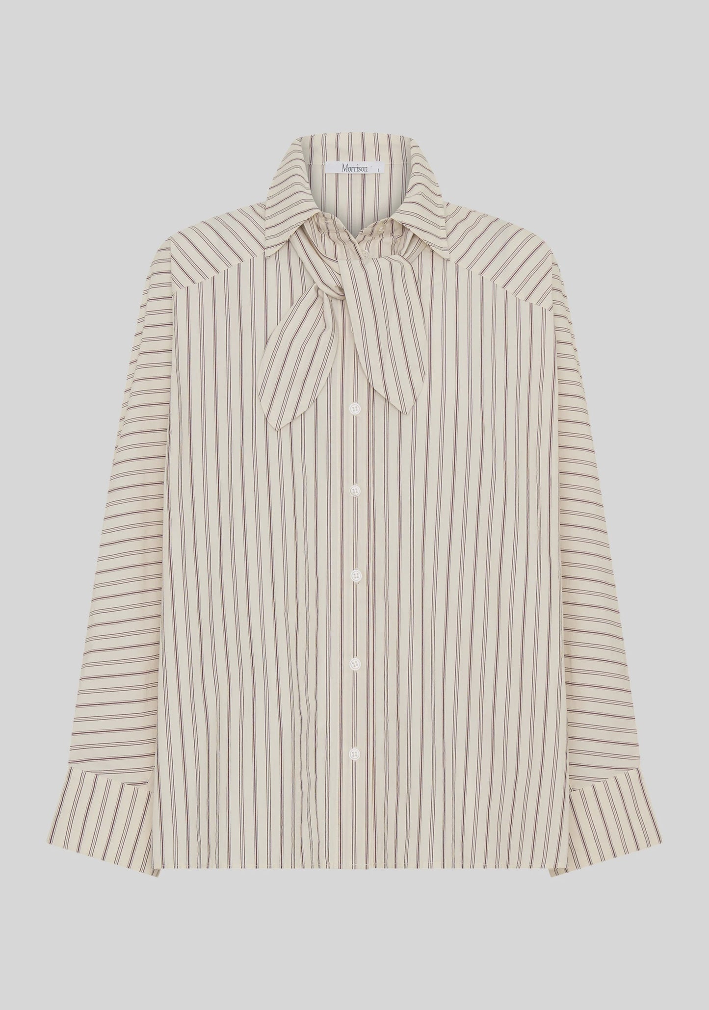 SHIRT MCKENNA STRIPED -ECRU