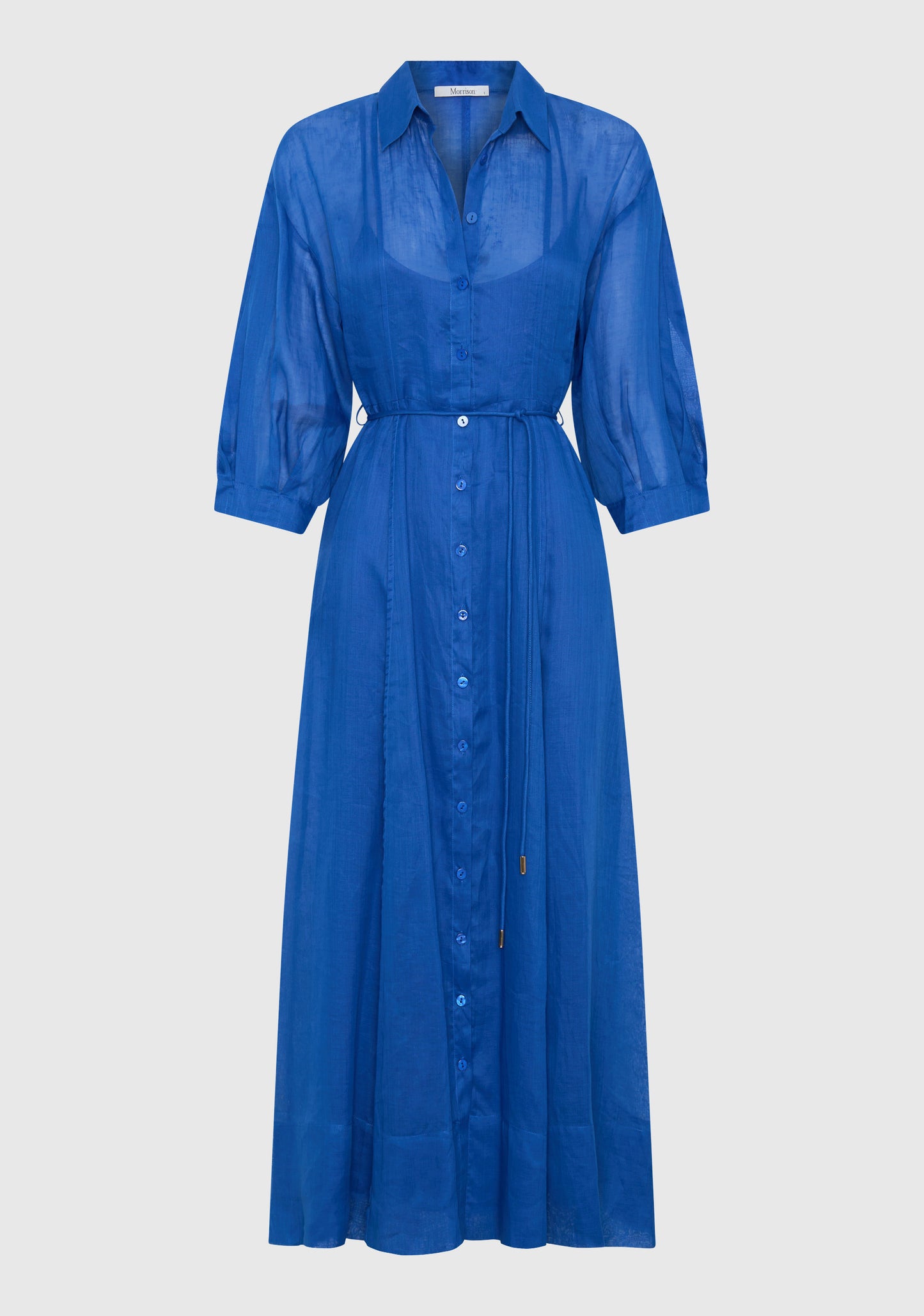 DRESS BONITA SHIRT DRESS - COBALT