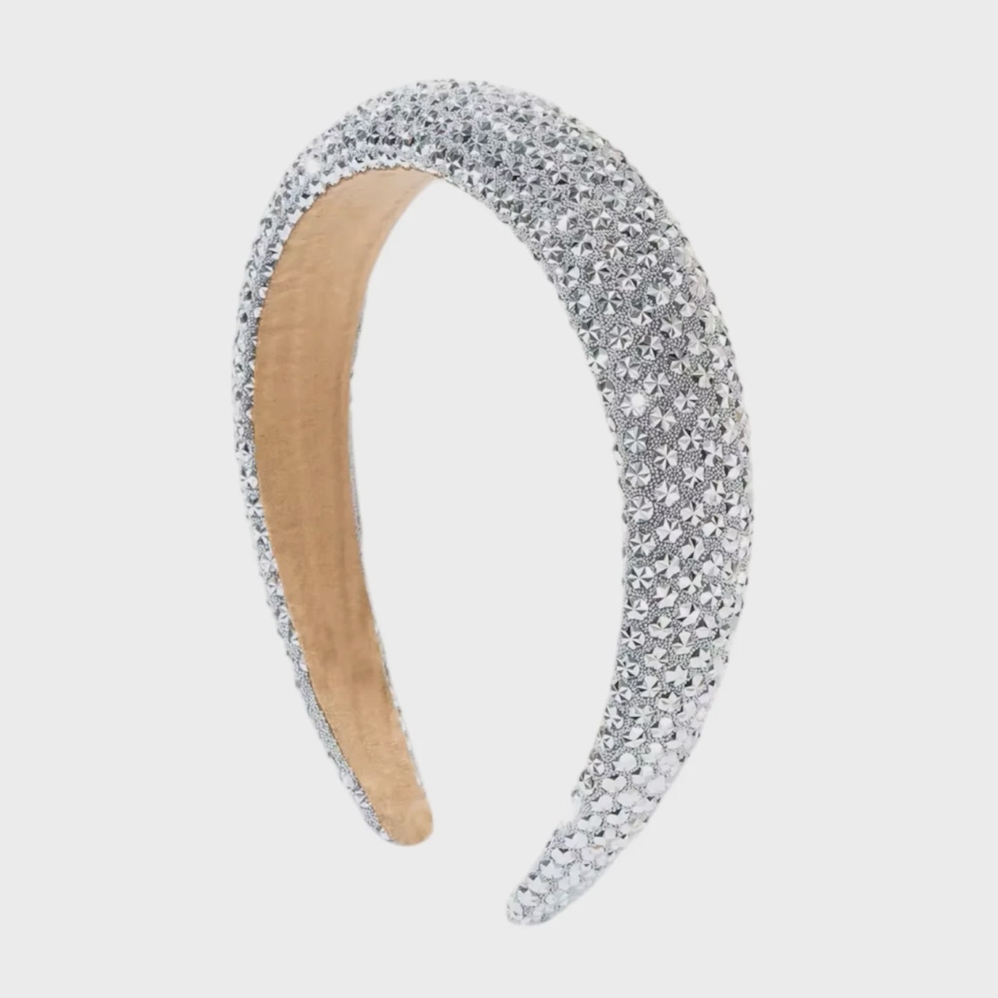 HEADBAND PALOMA SILVER PADDED