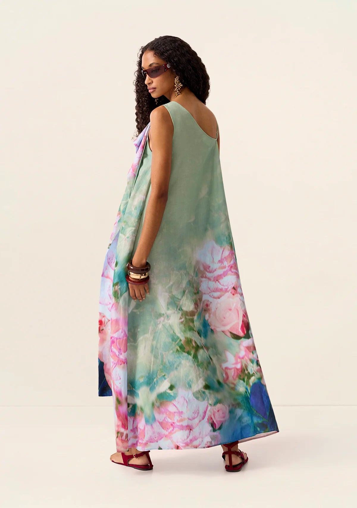 DRESS ROSES MAXI