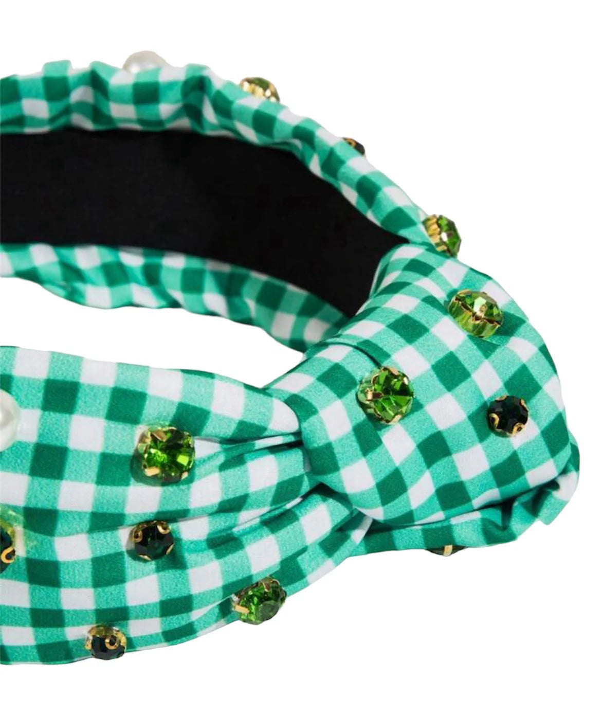 HEADBAND OAKLEIGH EMBELLISHED KNOT - GREEN