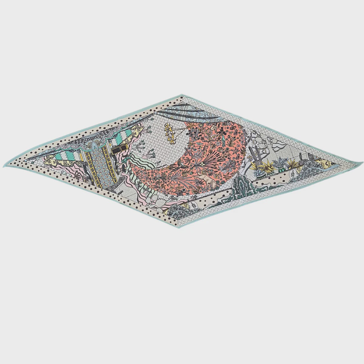 SCARF DIAMOND - PINK PATTERN