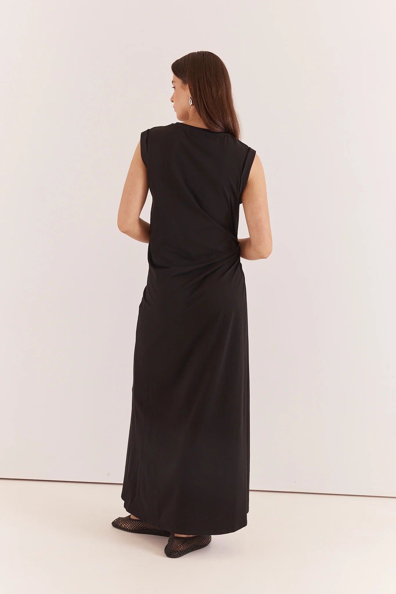 DRESS ROXXI STONE TRIM - BLACK