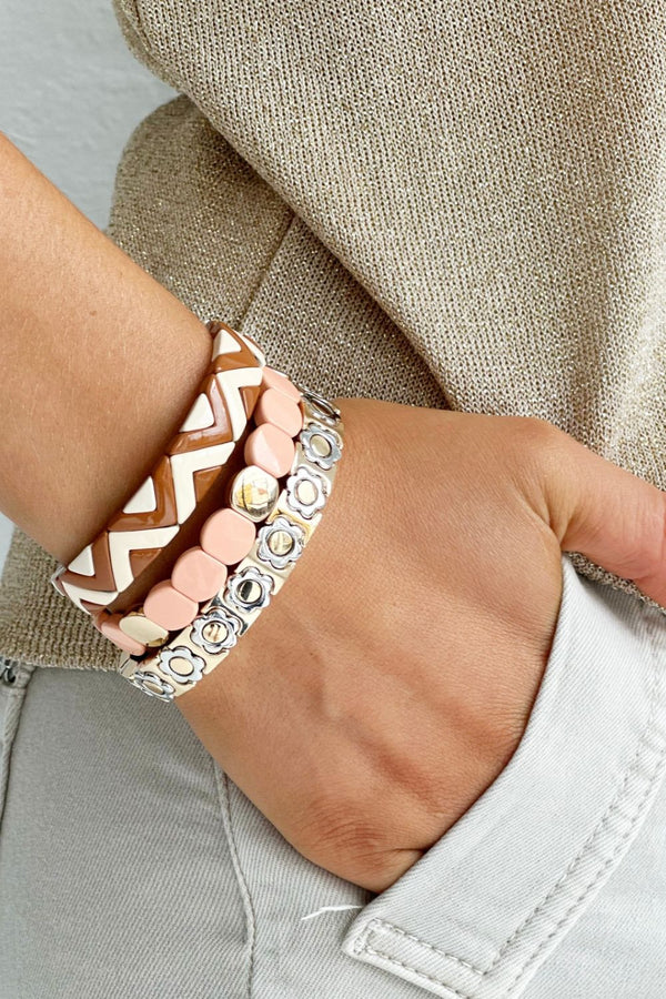 BRACELET - DAISY CHAIN - SILVER & GOLD