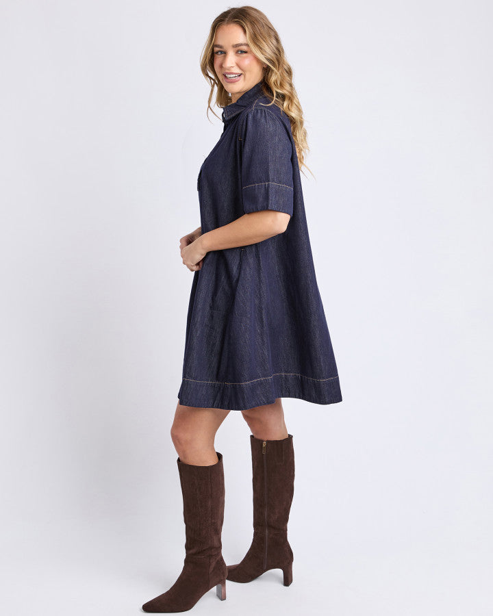DRESS JULIAN - DARK BLUE
