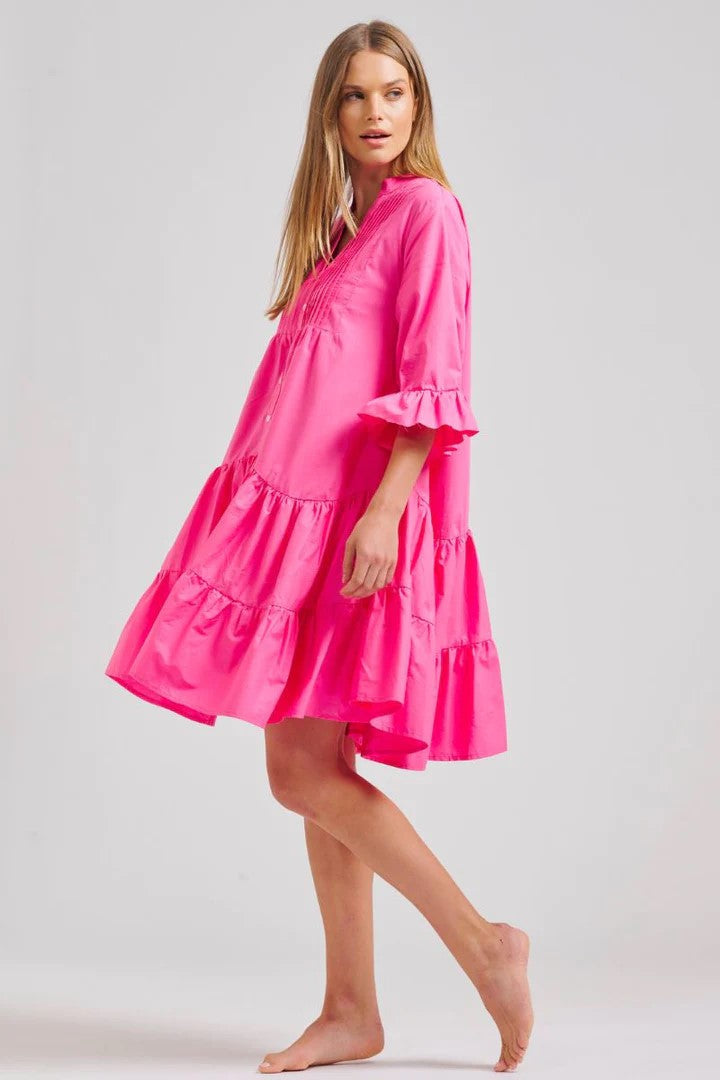 DRESS SINDY OVERSIZED - HOT PINK