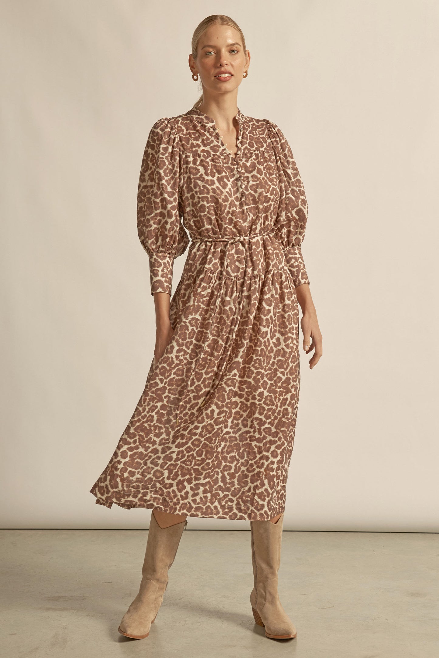 DRESS VESPER - OCELOT