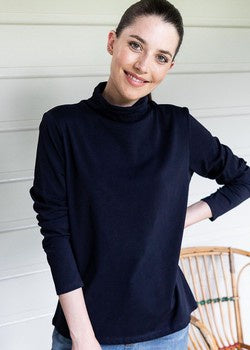 SKIVVY COTTON PIM JERSEY - LAST SIZE, NAVY 8