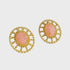 EARRINGS VINTAGE PEACH