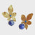 EARRINGS LAPIS FLOWER