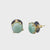 EARRINGS GREEN AVENTURINE STUDS