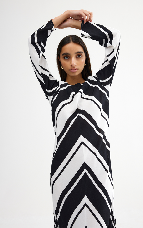 DRESS GEORGIA - CLASSIC CHEVRON