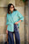 SHIRT PETA OVERSIZED - ZESTY TRIPE GREEN STRIPE