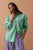 SHIRT PETA OVERSIZED - ZESTY TRIPE GREEN STRIPE
