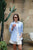 SHIRT PETA OVERSIZED - POWDER BLUE TRIPLE STRIPE