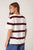 TEE STEVIE SLOUCHY - VANILLA/BURGUNDY