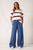 TEE STEVIE SLOUCHY - VANILLA/BURGUNDY