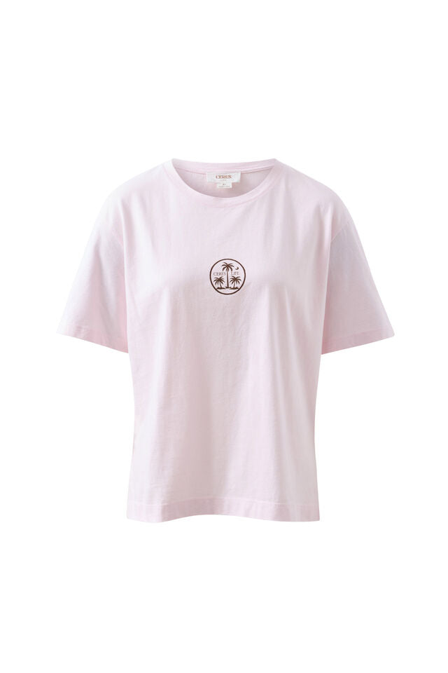 TEE STEVIE SLOUCHY - SUNFADED TINT/ISLAND PRINT
