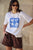 TEE STEVIE SLOUCHY - WHITE CERES PARADISE PRINT
