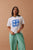 TEE STEVIE SLOUCHY - WHITE CERES PARADISE PRINT