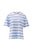 TEE STEVIE SLOUCHY - POWDER/POMEGRANATE RETRO STRIPE