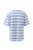TEE STEVIE SLOUCHY - POWDER/POMEGRANATE RETRO STRIPE