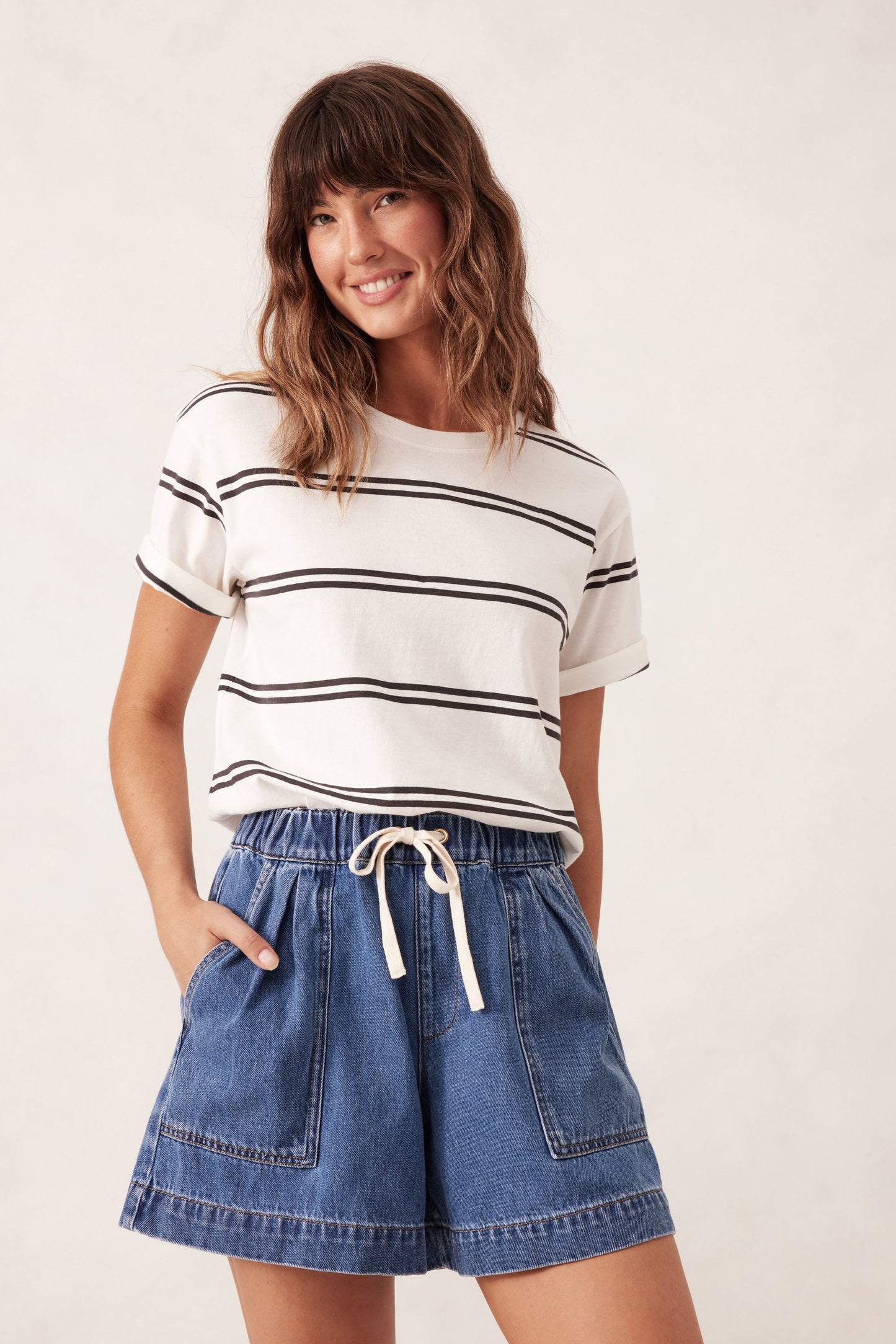 SHORT DARCY RELAXED EVERYDAY - WASHED INDIGO