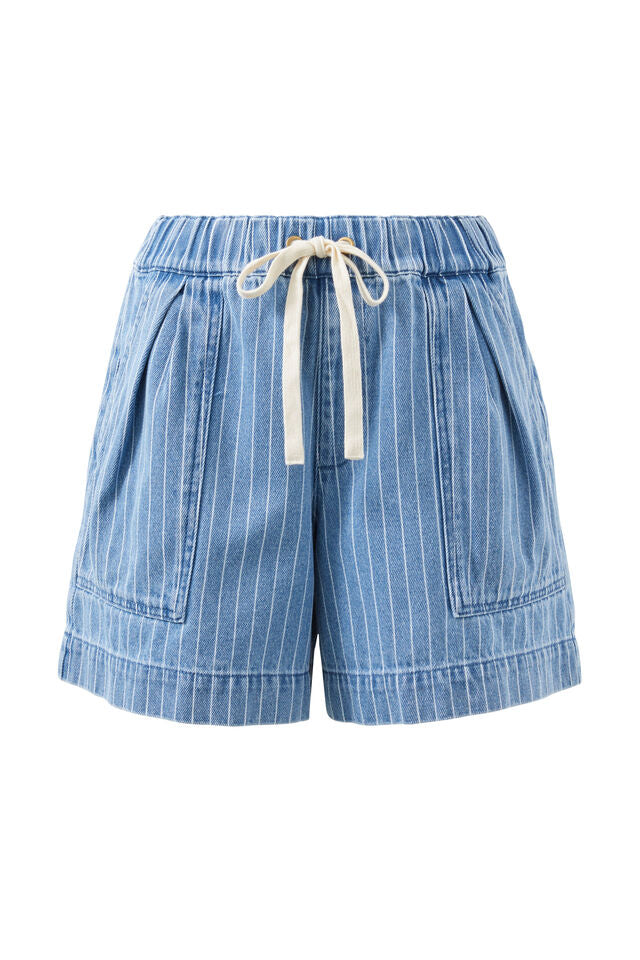 SHORT DARCY RELAXED EVERYDAY - INDIGO STRIPE