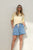 SHORT DARCY RELAXED EVERYDAY - INDIGO STRIPE