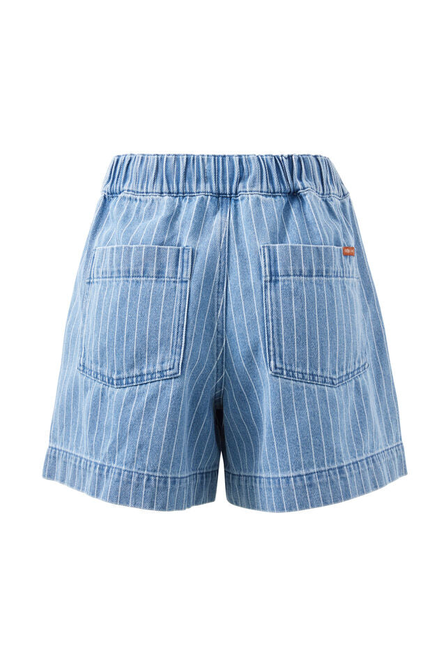 SHORT DARCY RELAXED EVERYDAY - INDIGO STRIPE
