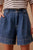 SHORT BILLIE PLEAT FRONT - WASHED INDIGO