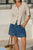 SHORT BILLIE PLEAT FRONT - WASHED INDIGO