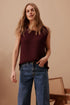TANK MARGOT MESH KNIT - WINE